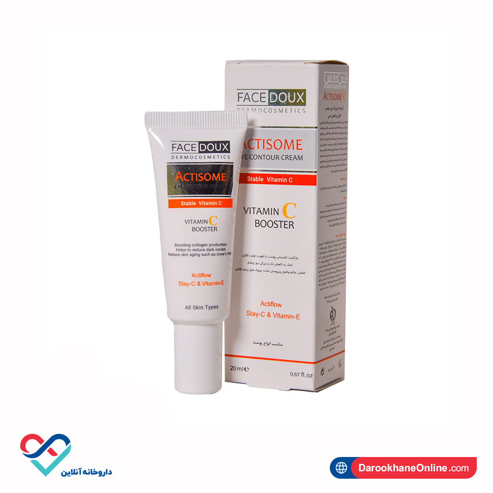 actisome eye crem vitamin c.jpg کرم دور چشم ویتامین سی اکتی زوم فیس دوکس 20 میل - Image 1